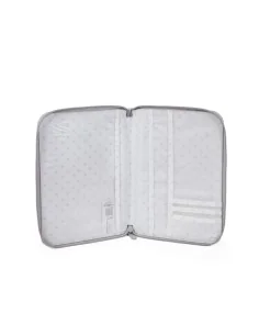 Portadocumentos Little Bloom Flor Gris