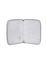 Portadocumentos Little Bloom Flor Gris