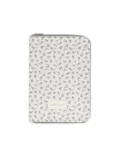 Portadocumentos Little Bloom Flor Gris 2