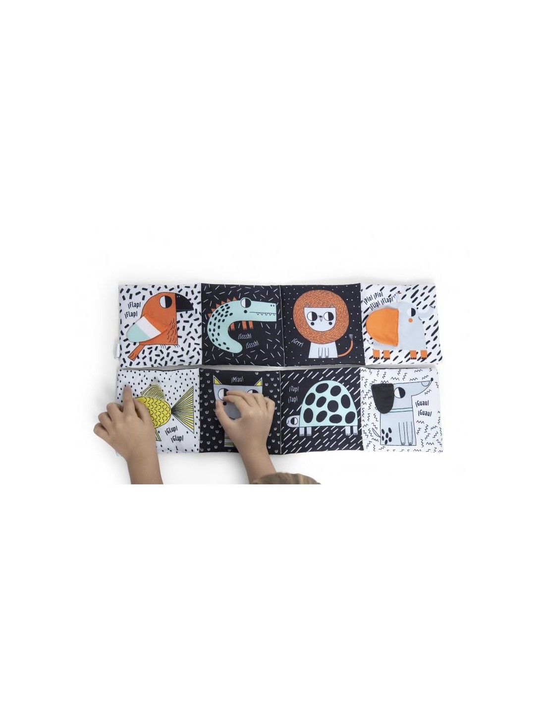 Mascotas divertidas: El primer libro de tela para tu bebé