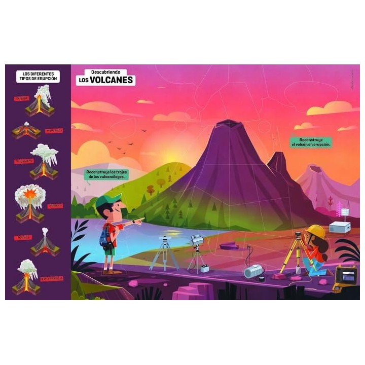 Descubriendo los volcanes - Tablero magnético