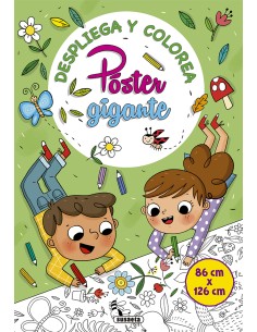 Despliega y colorea poster gigante Verde