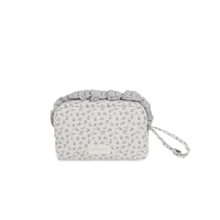 Neceser Little Bloom Flor Gris