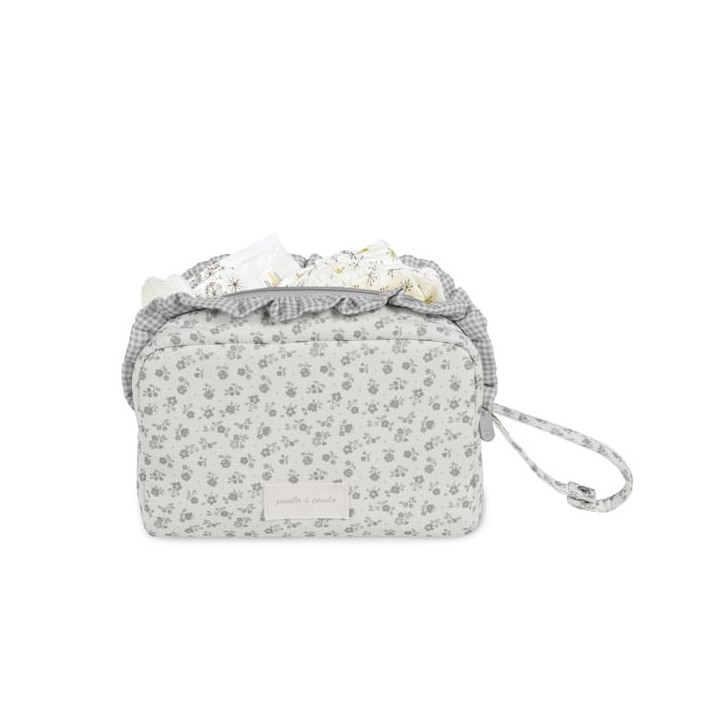 Neceser Little Bloom Flor Gris