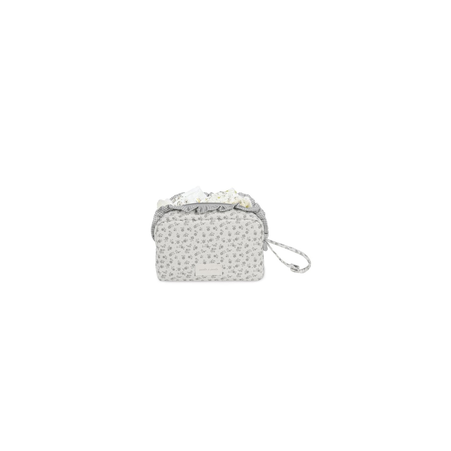 Neceser Little Bloom Flor Gris