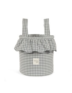 Bolso Bucket Praliné Vichy Matcha