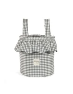 Bolso Bucket Praliné Vichy Matcha