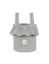 Bolso Bucket Praliné Vichy Matcha