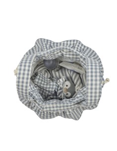Bolso Bucket Praliné Vichy Matcha 2