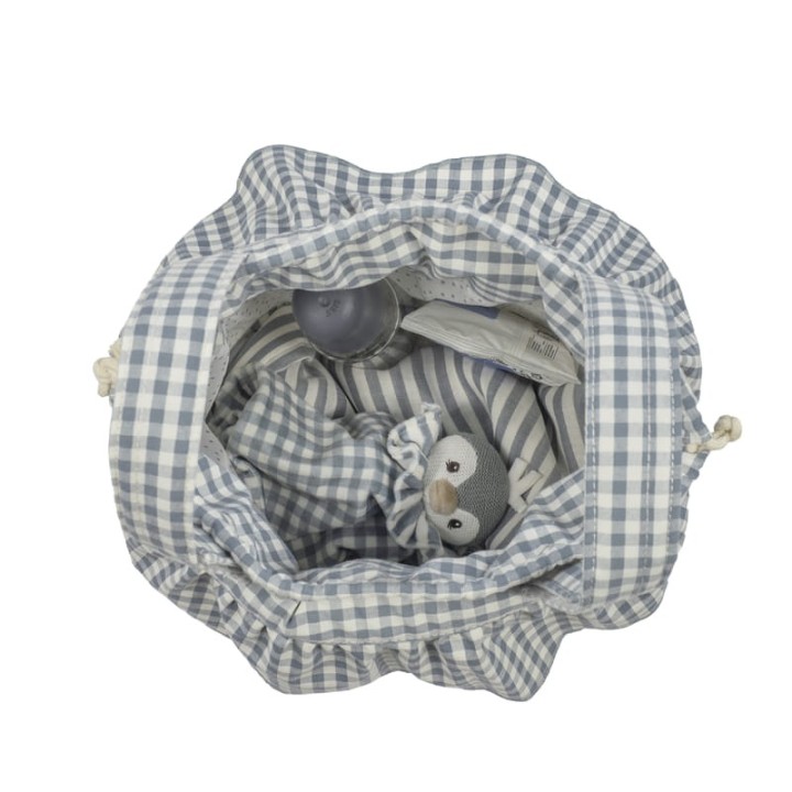 Bolso Bucket Praliné Vichy Matcha