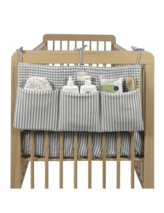 Organizador Cuna Praliné Vichy/Rayas Matcha 2