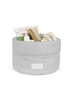 Cestito Home Little Bloom Vichy Gris 2