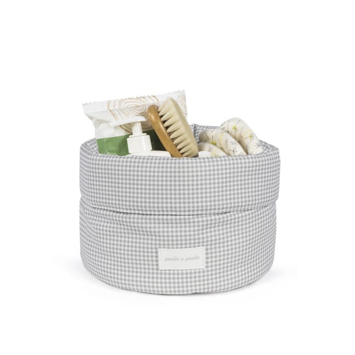 Cestito Home Little Bloom Vichy Gris