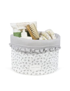 Cestito Home Little Bloom Flor Gris 2