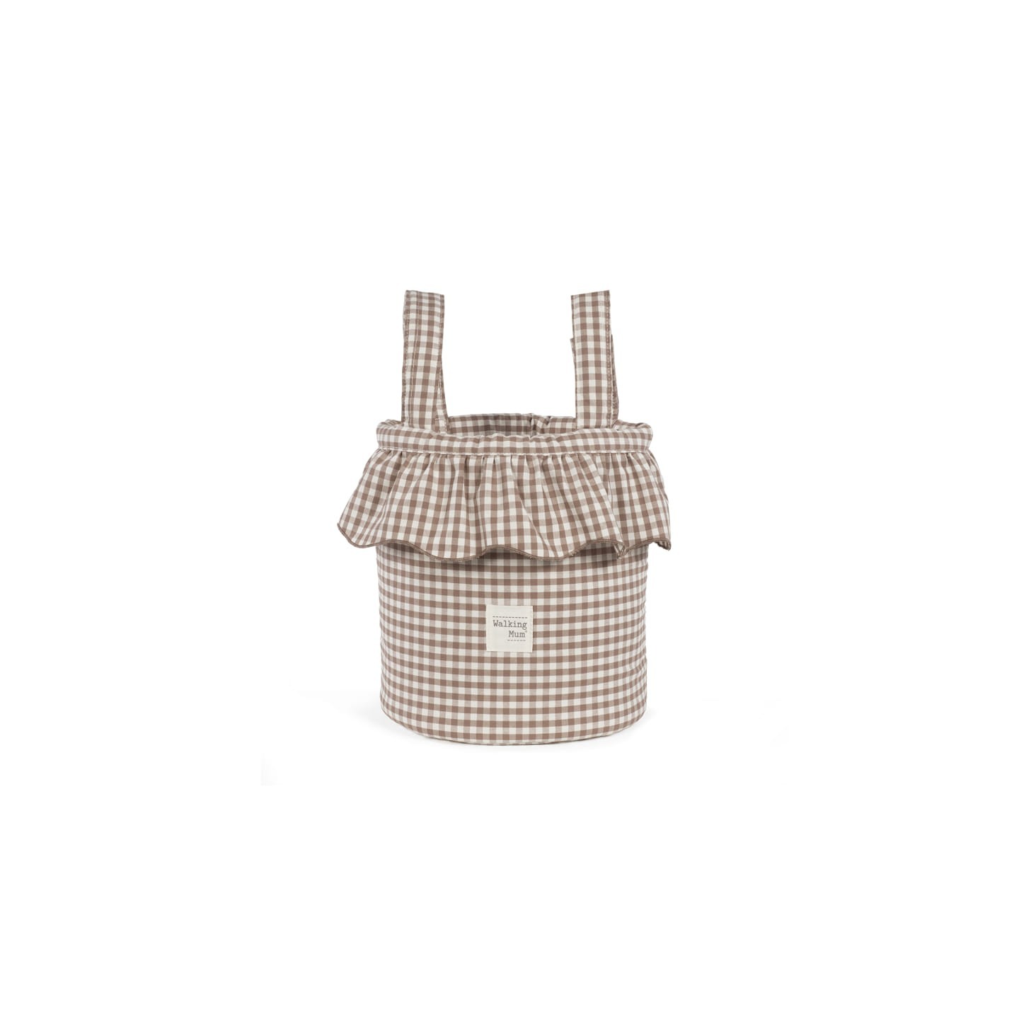 Bolso Bucket Praliné Vichy Moka