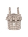 Bolso Bucket Praliné Vichy Moka
