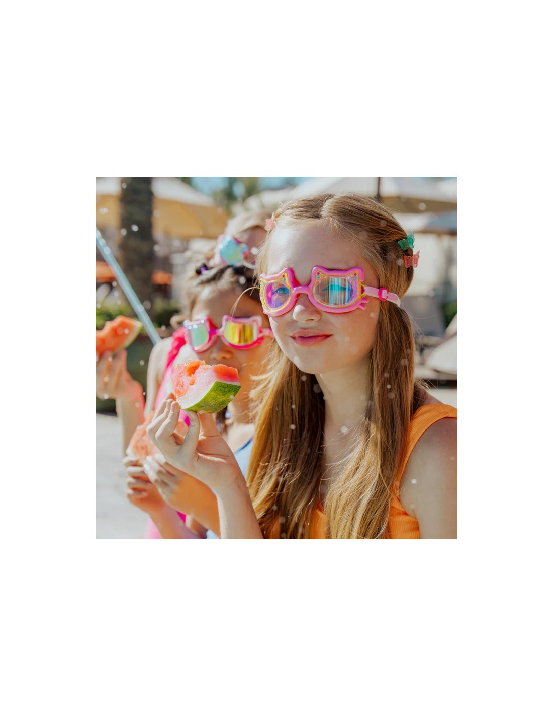 Gafas de Natación Feline Paw Pink