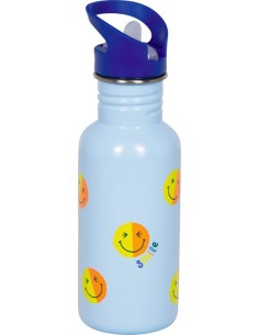 Botella de Acero Inoxidable Happy Face 500ml