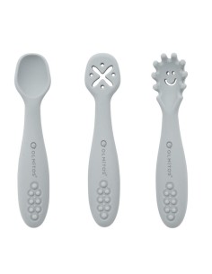Set Cubiertos Aprendizaje Gris