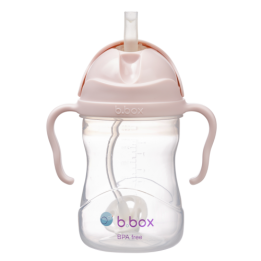 Taza con pajita flexible con pesa - Blush