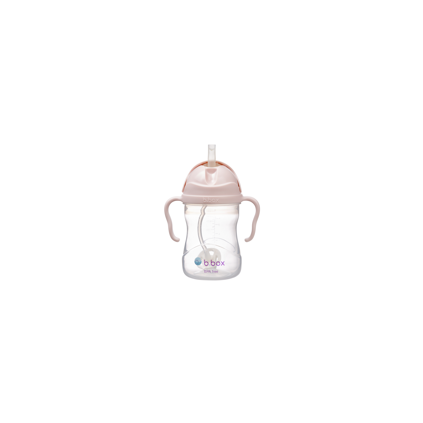 Taza con pajita flexible con pesa - Blush