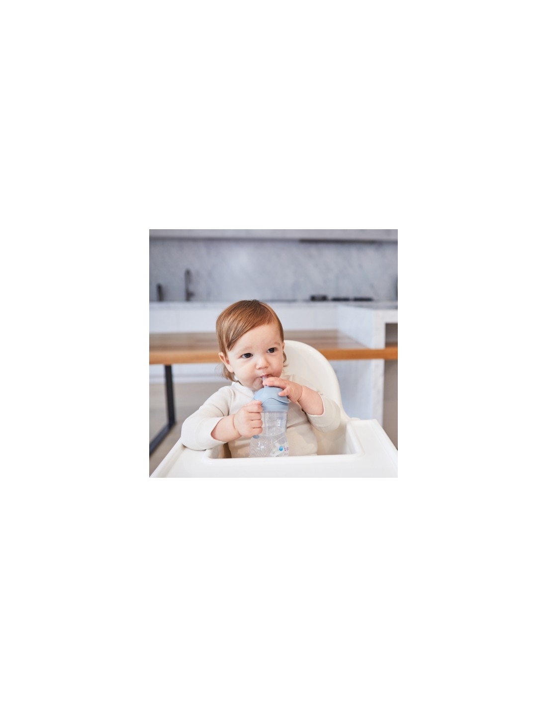 Taza con pajita flexible con pesa - Ocean
