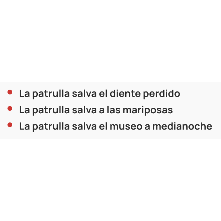 Personaje Cuentacuentos Faba - La Patrulla Canina, Chase