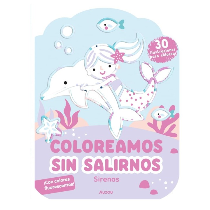 Coloreamos sin salirnos. Sirenas
