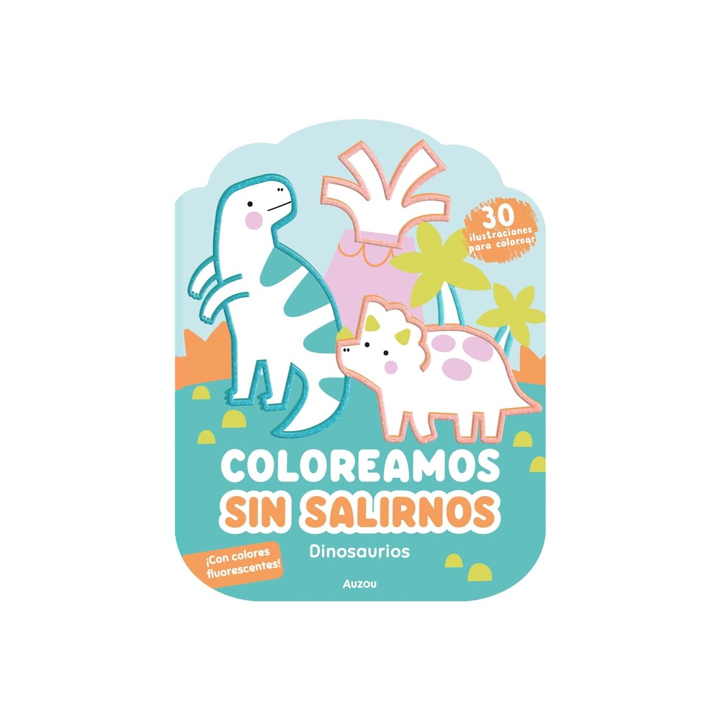 Coloreamos sin salirnos. Dinosaurios