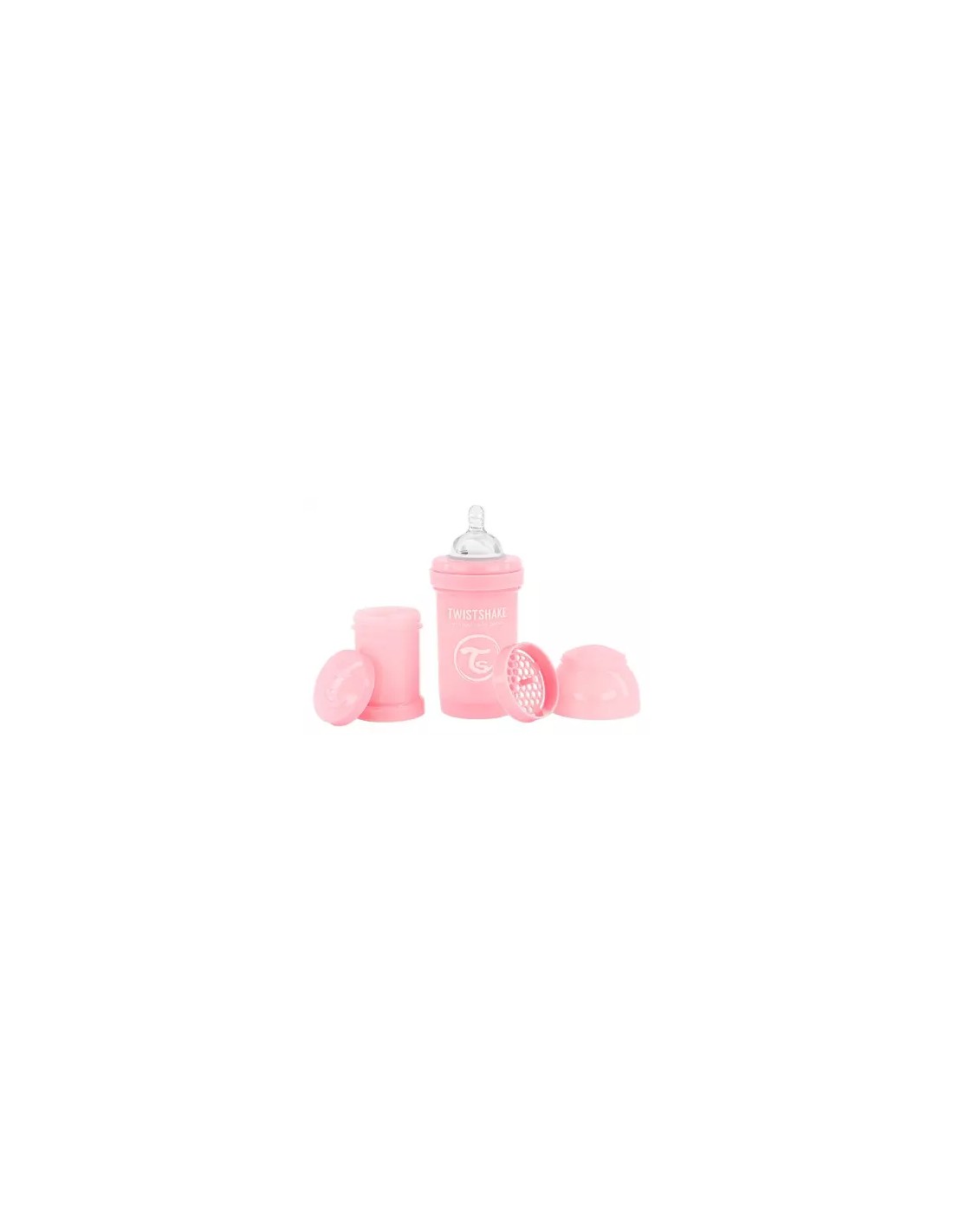 Biberon Twistshake 180 ml Rosa Pastel
