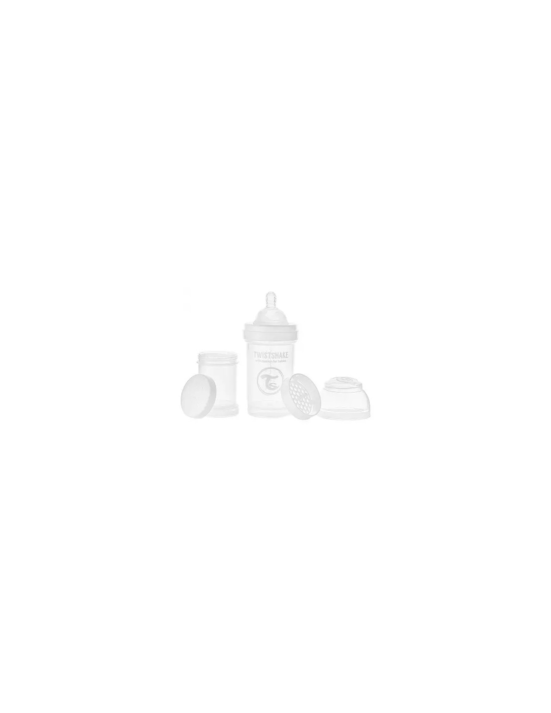 Biberon Twistshake 180 ml Blanco