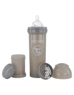 Biberon Twistshake 330 ml Gris Pastel