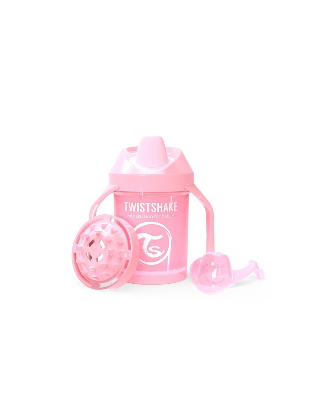 Taza Mini Cup 230 ml Twistshake Rosa Pastel