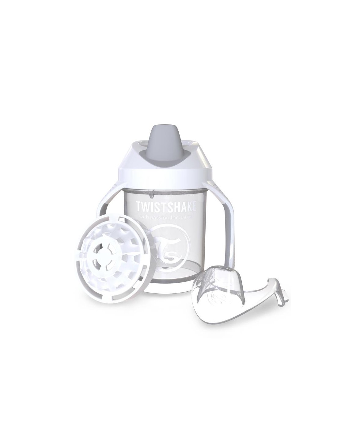 Taza Mini Cup 230 ml Twistshake Blanca