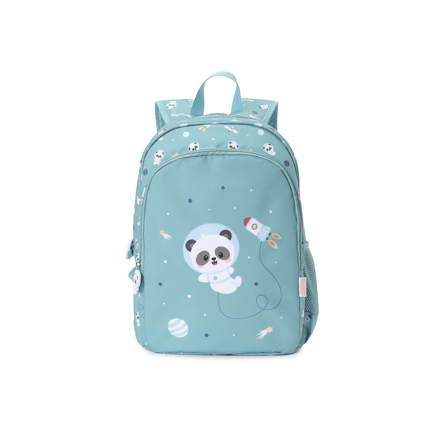 Mochila Mediana Pandas in Space + Llavero Tutete