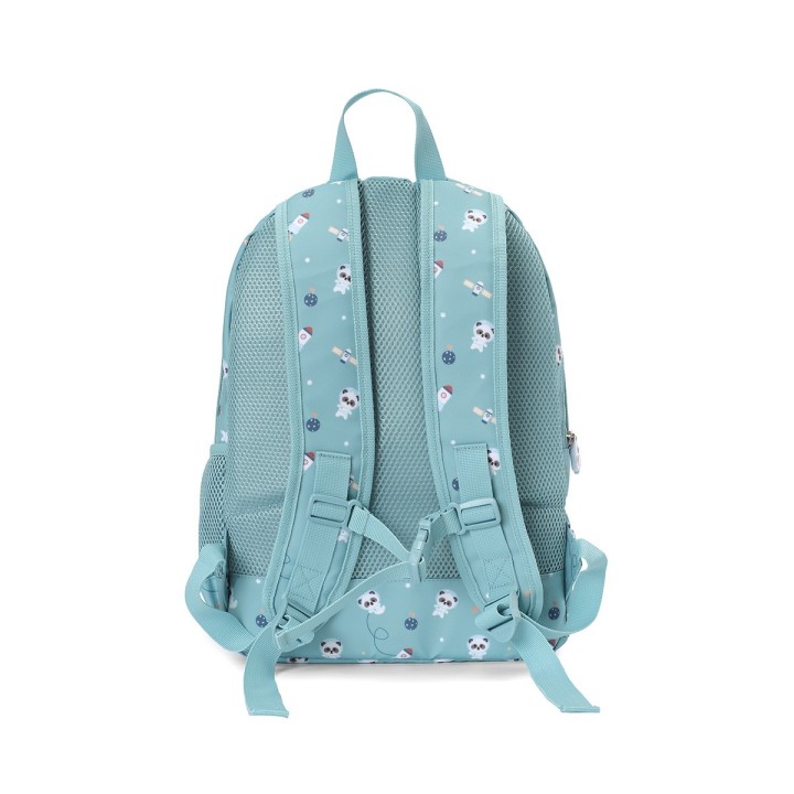 Mochila Mediana Pandas in Space + Llavero Tutete