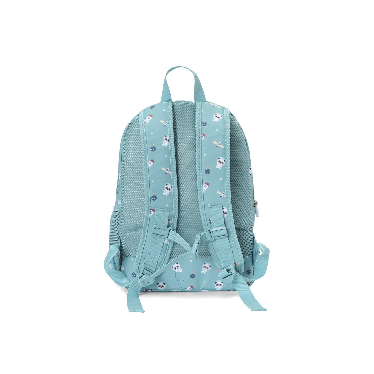Mochila Mediana Pandas in Space + Llavero Tutete