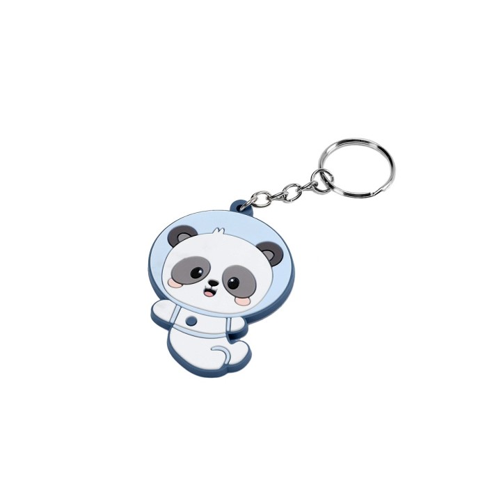 Mochila Mediana Pandas in Space + Llavero Tutete