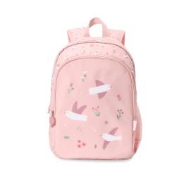 Mochila Mediana Blossom Birds + Llavero Tutete
