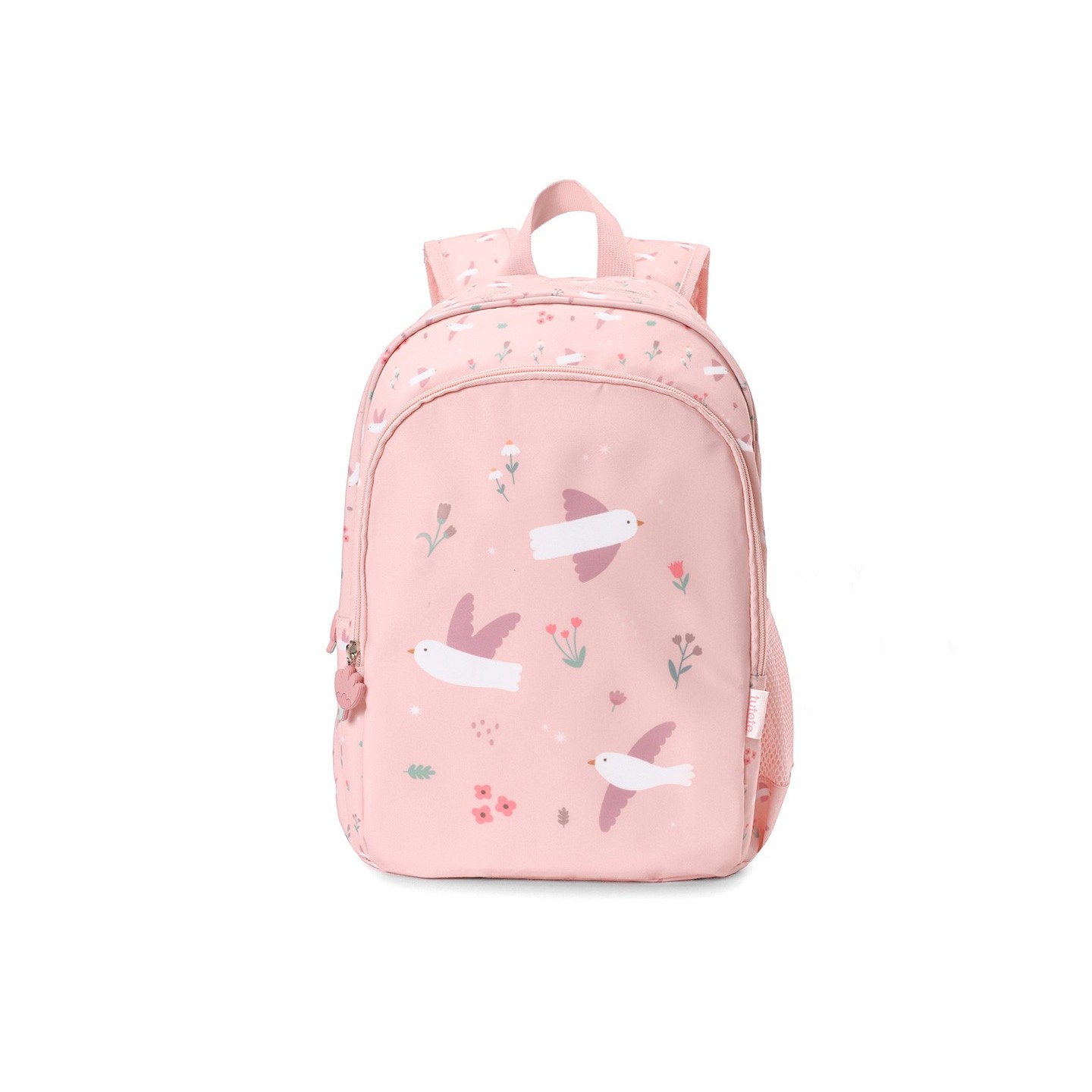 Mochila Mediana Blossom Birds + Llavero Tutete