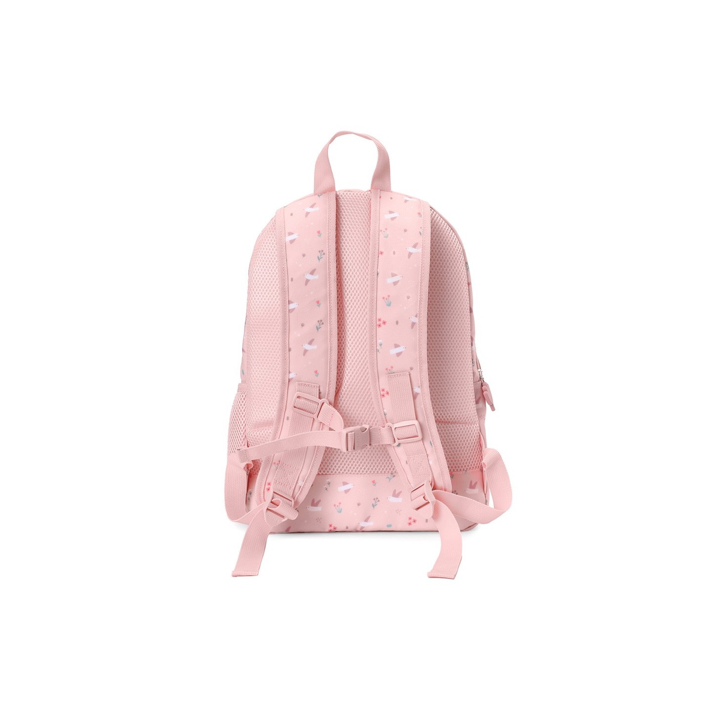 Mochila Mediana Blossom Birds + Llavero Tutete