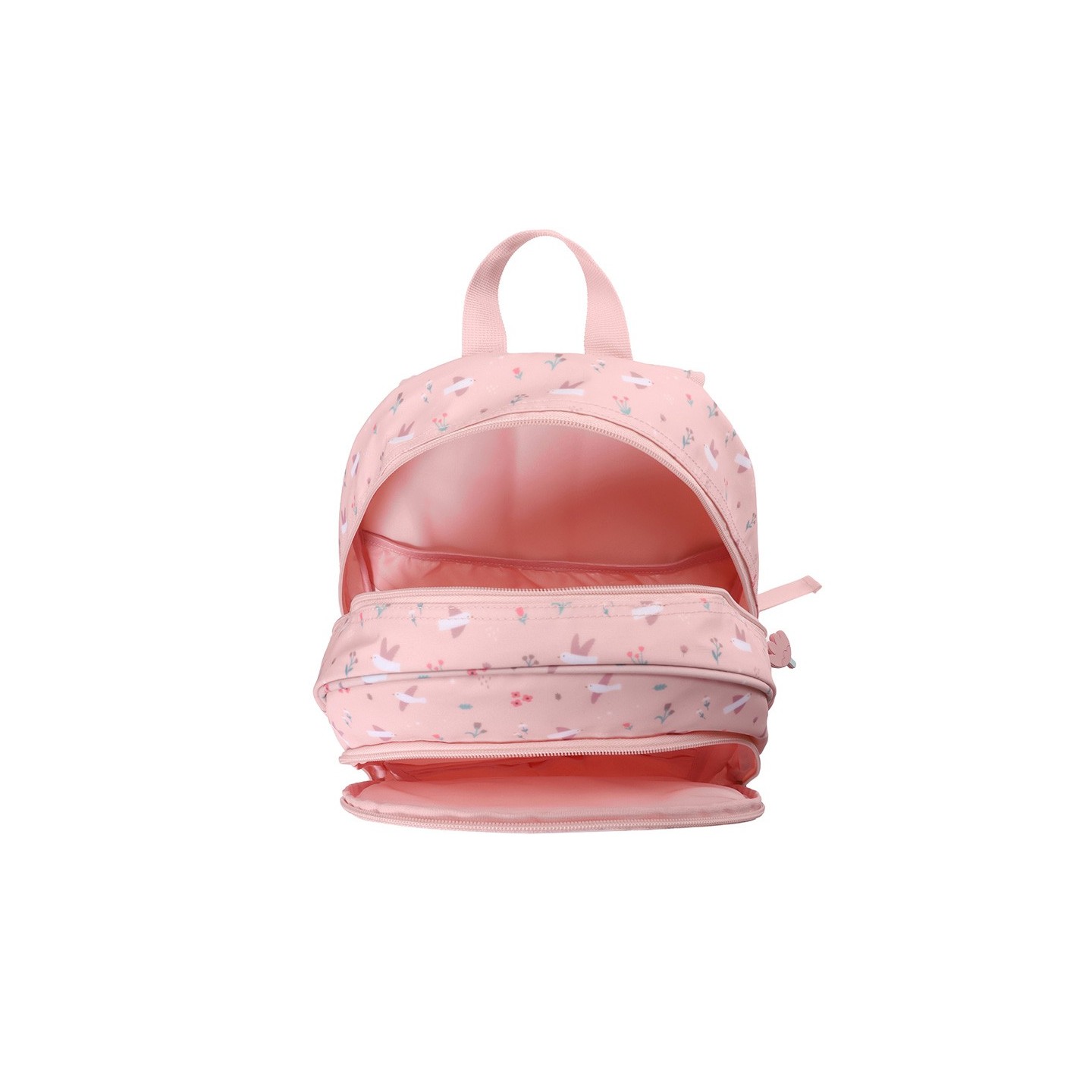 Mochila Mediana Blossom Birds + Llavero Tutete