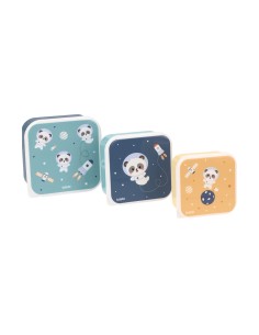 3 Cajas Almuerzo Pandas in Space