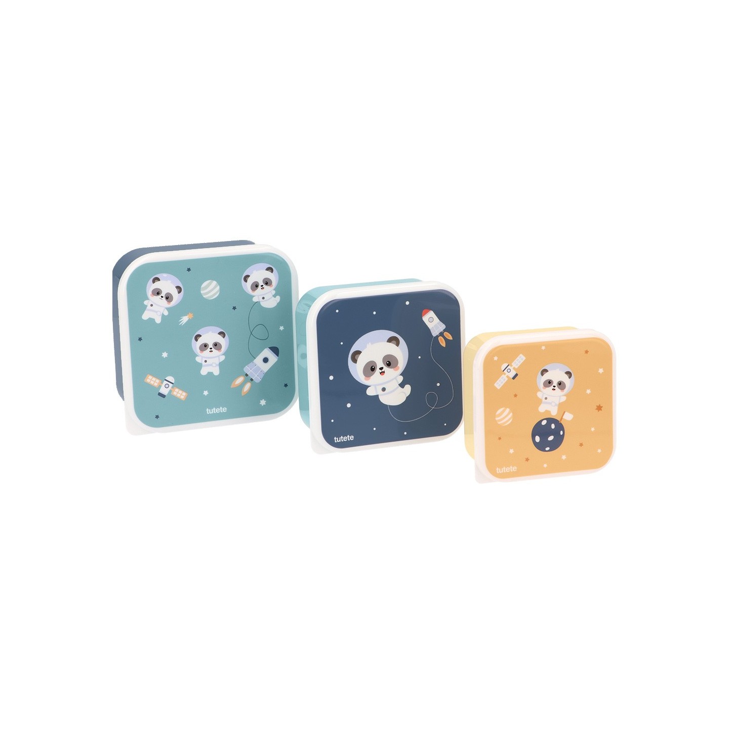 3 Cajas Almuerzo Pandas in Space