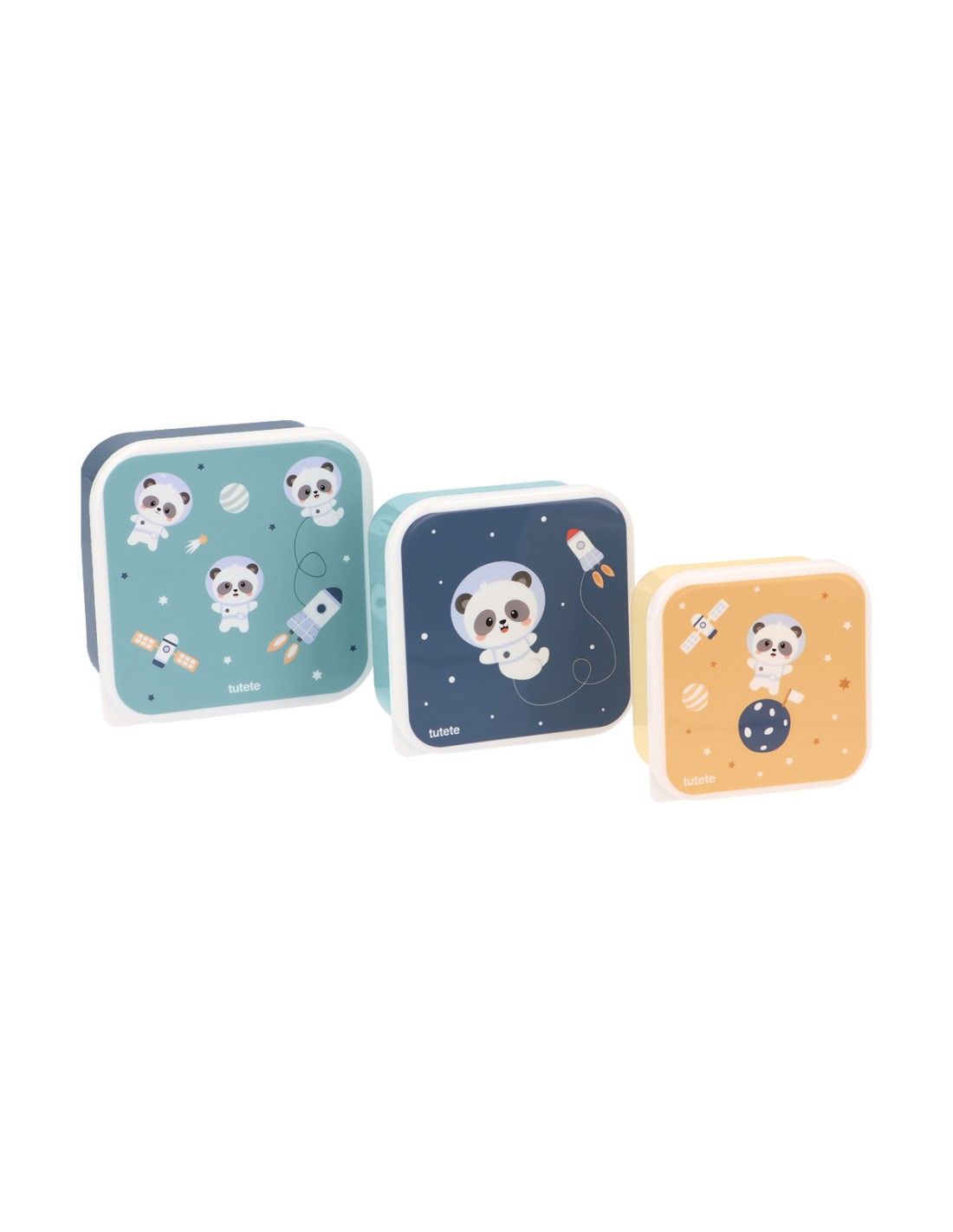 3 Cajas Almuerzo Pandas in Space