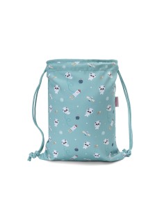 Mochila Saco Tela Pandas in Space Tutete