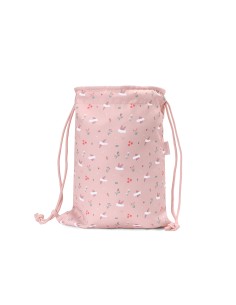 Mochila Saco Tela Blossom Birds Tutete