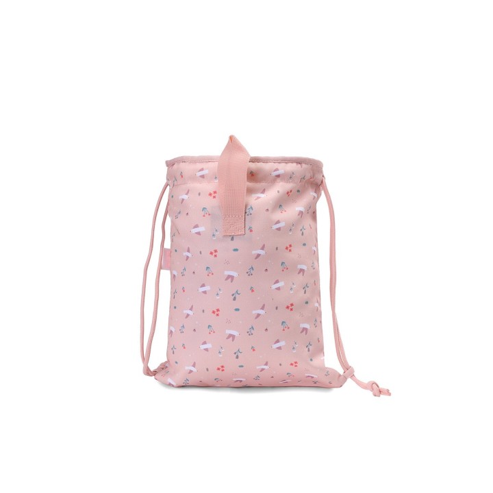 Mochila Saco Tela Blossom Birds Tutete