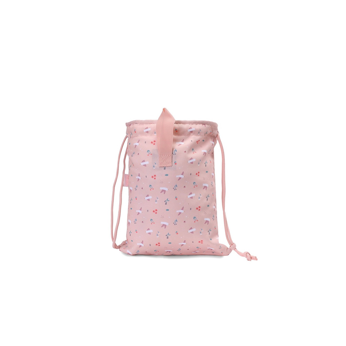 Mochila Saco Tela Blossom Birds Tutete