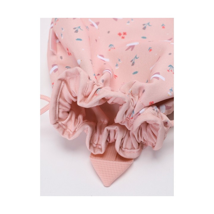 Mochila Saco Tela Blossom Birds Tutete